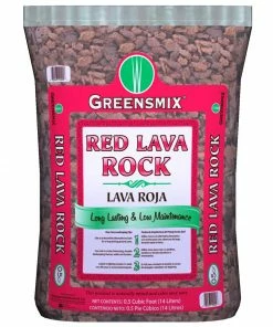 Greensmix Landscaping Rock 0.5-cu ft Red Lava Rock