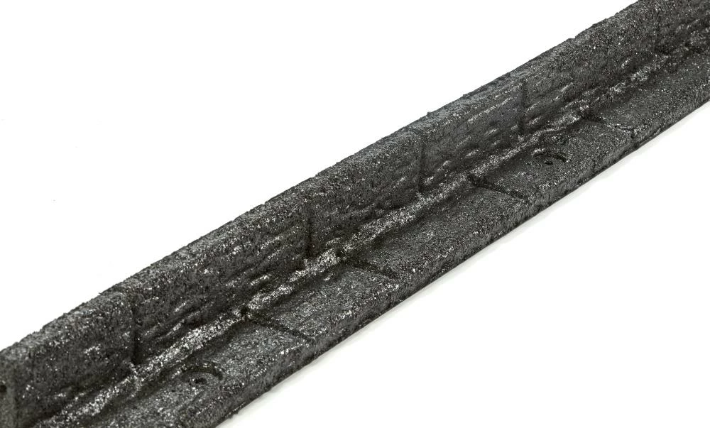 Rubberific 4-ft Black Rubber Landscape Edging Section 2 Rubberific 4-ft Black Rubber Landscape Edging Section - Image 2