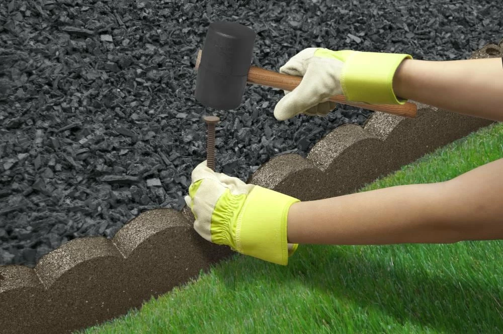 Multy Home Landscape Garden Borders 3.9-ft Terracotta Rubber Landscape Edging Section 2 Multy Home Landscape Garden Borders 3.9-ft Terracotta Rubber Landscape Edging Section - Image 2