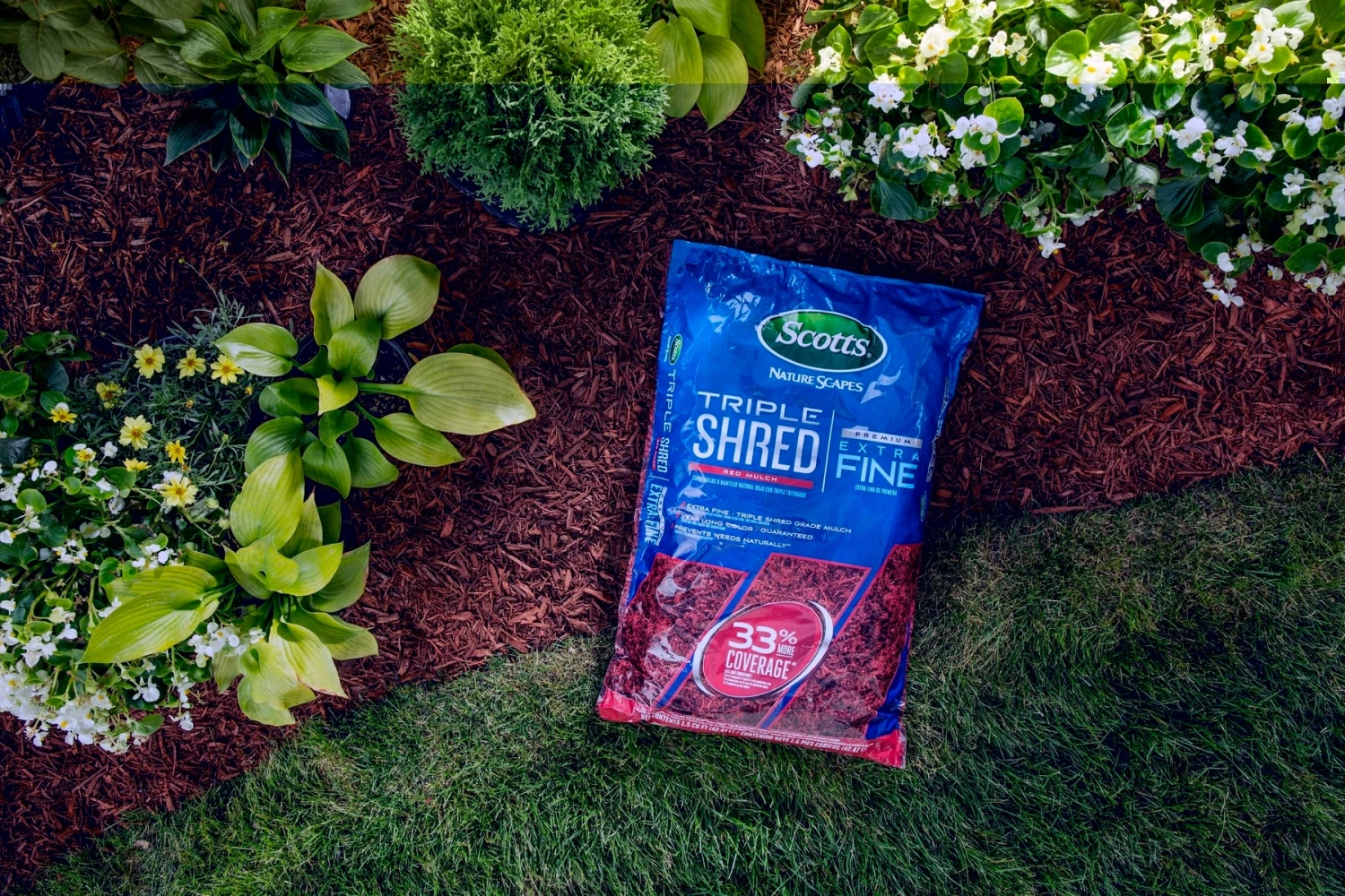 Scotts Nature Scapes Triple Shred 1.5-cu ft Red Mulch 2 Scotts Nature Scapes Triple Shred 1.5-cu ft Red Mulch - Image 2