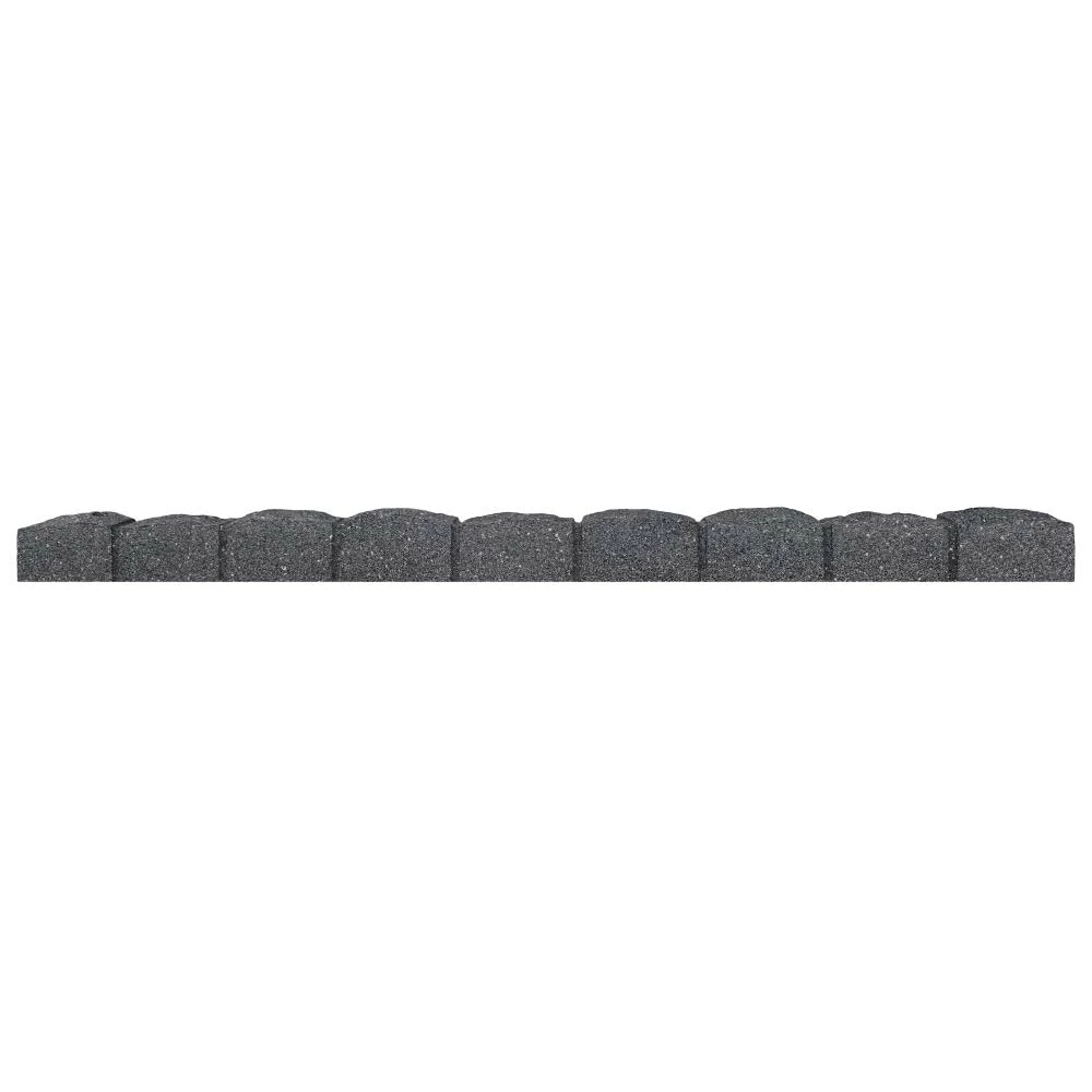 Multy Home Castle Stone Garden Border 4-ft Grey Rubber Landscape Edging Section 1 Multy Home Castle Stone Garden Border 4-ft Grey Rubber Landscape Edging Section
