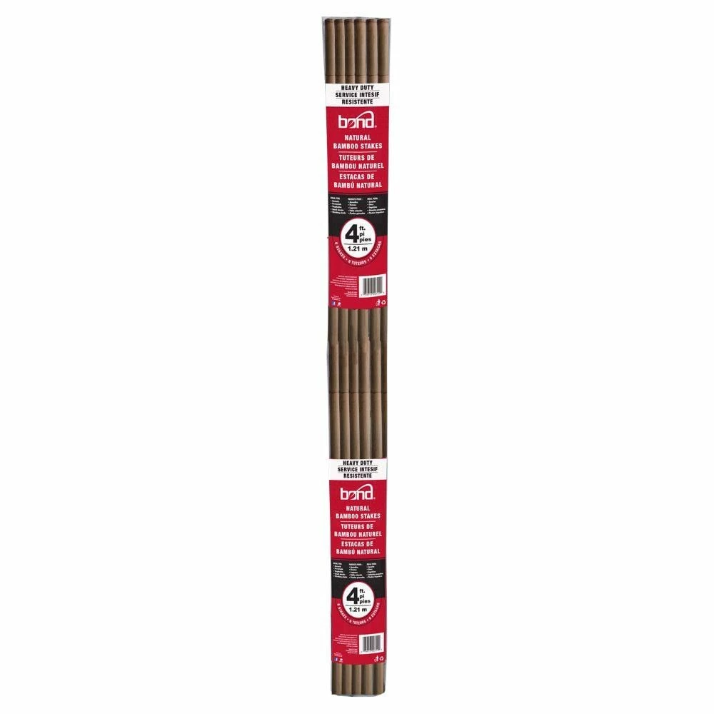 Bond Landscape Fabric & Stakes 25-Pack 48-in Bamboo Landscape Stake 4 Bond Landscape Fabric & Stakes 25-Pack 48-in Bamboo Landscape Stake - Image 4