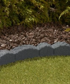 Rubberific 4-ft Gray Rubber Landscape Edging Section 11 Rubberific 4-ft Gray Rubber Landscape Edging Section -Landscaping Online Outlet 11899099