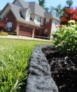 Rubberific 4-ft Gray Rubber Landscape Edging Section 16 Rubberific 4-ft Gray Rubber Landscape Edging Section -Landscaping Online Outlet 11899104