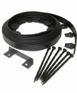 EasyFlex No-Dig 20-ft Black Plastic Landscape Edging Roll