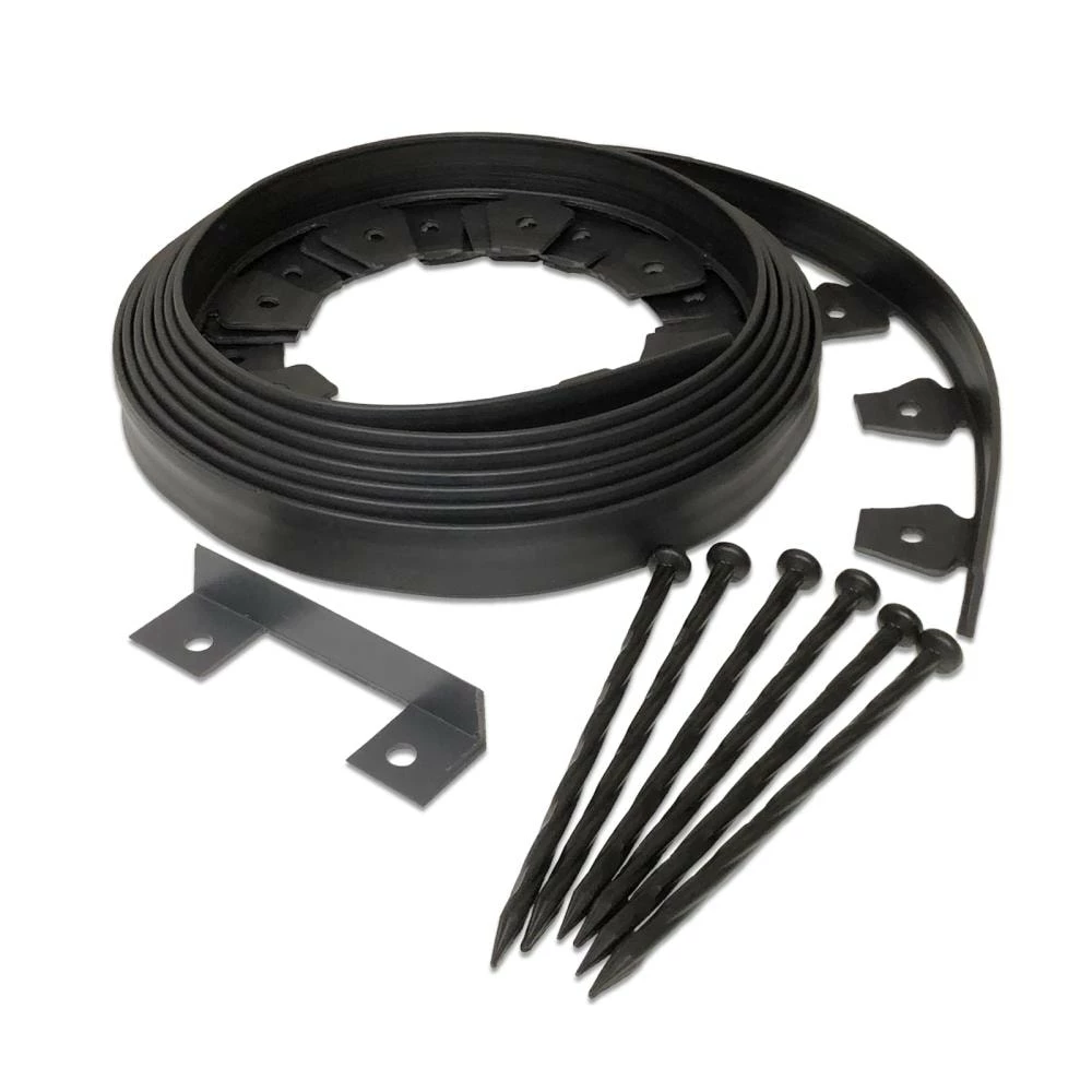 EasyFlex No-Dig 20-ft Black Plastic Landscape Edging Roll 1 EasyFlex No-Dig 20-ft Black Plastic Landscape Edging Roll
