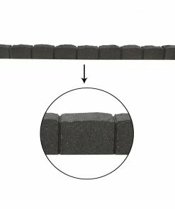 Multy Home Castle Stone Garden Border 4-ft Grey Rubber Landscape Edging Section 8 Multy Home Castle Stone Garden Border 4-ft Grey Rubber Landscape Edging Section -Landscaping Online Outlet 14553341