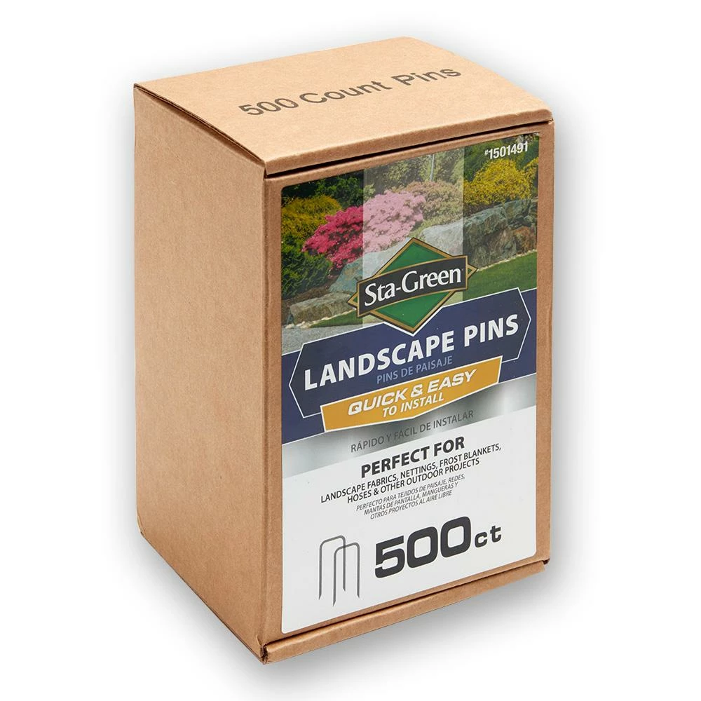 Sta-Green Landscape Fabric & Stakes 500-Pack 4-in Landscape Stakes 2 Sta-Green Landscape Fabric & Stakes 500-Pack 4-in Landscape Stakes - Image 2