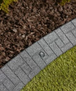 Rubberific 4-ft Gray Rubber Landscape Edging Section 12 Rubberific 4-ft Gray Rubber Landscape Edging Section -Landscaping Online Outlet 15926705