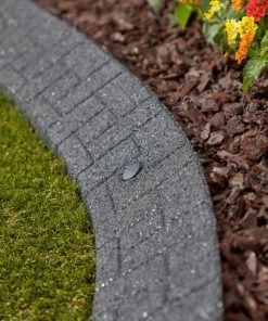 Rubberific 4-ft Gray Rubber Landscape Edging Section 13 Rubberific 4-ft Gray Rubber Landscape Edging Section -Landscaping Online Outlet 16707657