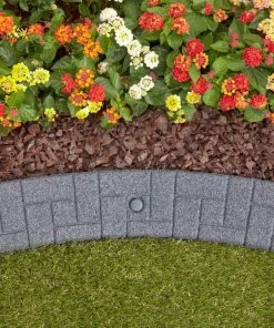 Rubberific 4-ft Gray Rubber Landscape Edging Section 14 Rubberific 4-ft Gray Rubber Landscape Edging Section -Landscaping Online Outlet 16707659