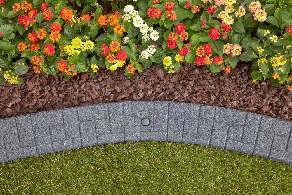 Rubberific 4-ft Gray Rubber Landscape Edging Section 6 Rubberific 4-ft Gray Rubber Landscape Edging Section - Image 6