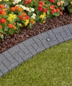 Rubberific 4-ft Gray Rubber Landscape Edging Section 17 Rubberific 4-ft Gray Rubber Landscape Edging Section -Landscaping Online Outlet 16707660