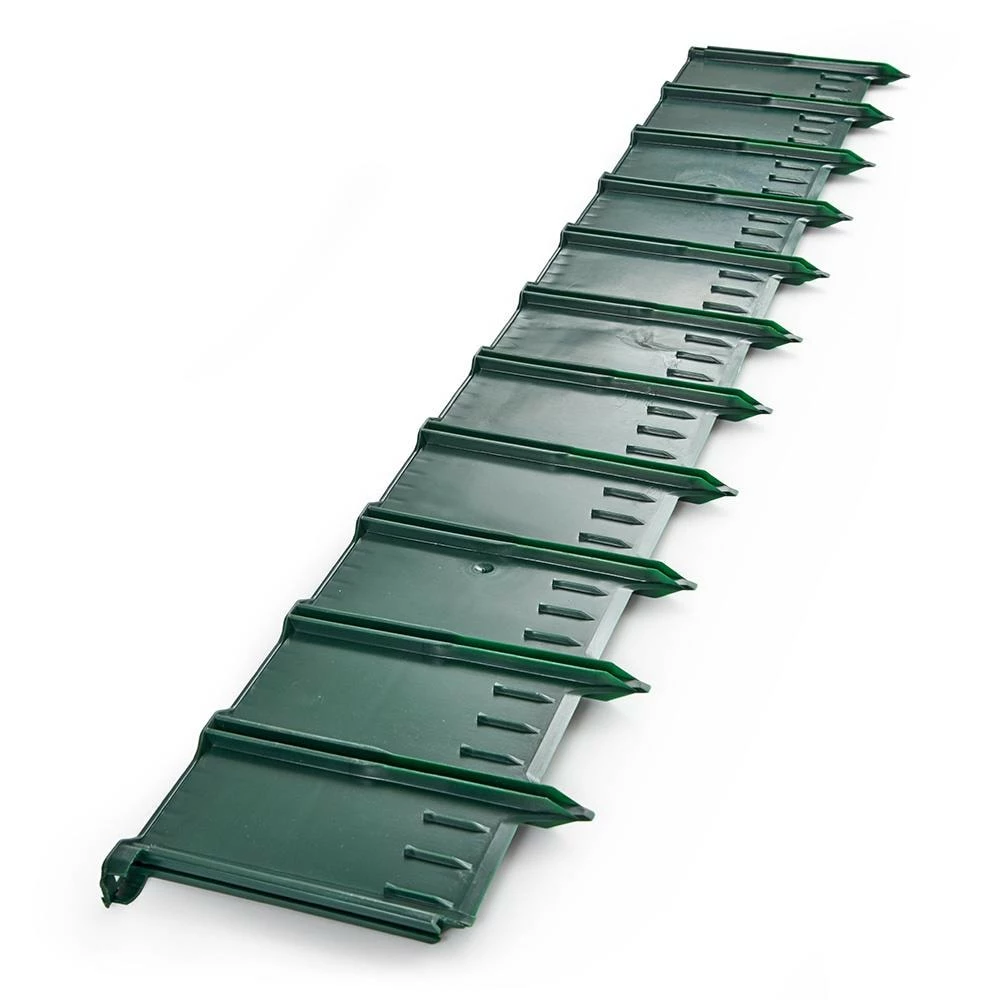 Greenscapes 3-ft Green Plastic Landscape Edging Section 6 Greenscapes 3-ft Green Plastic Landscape Edging Section - Image 6