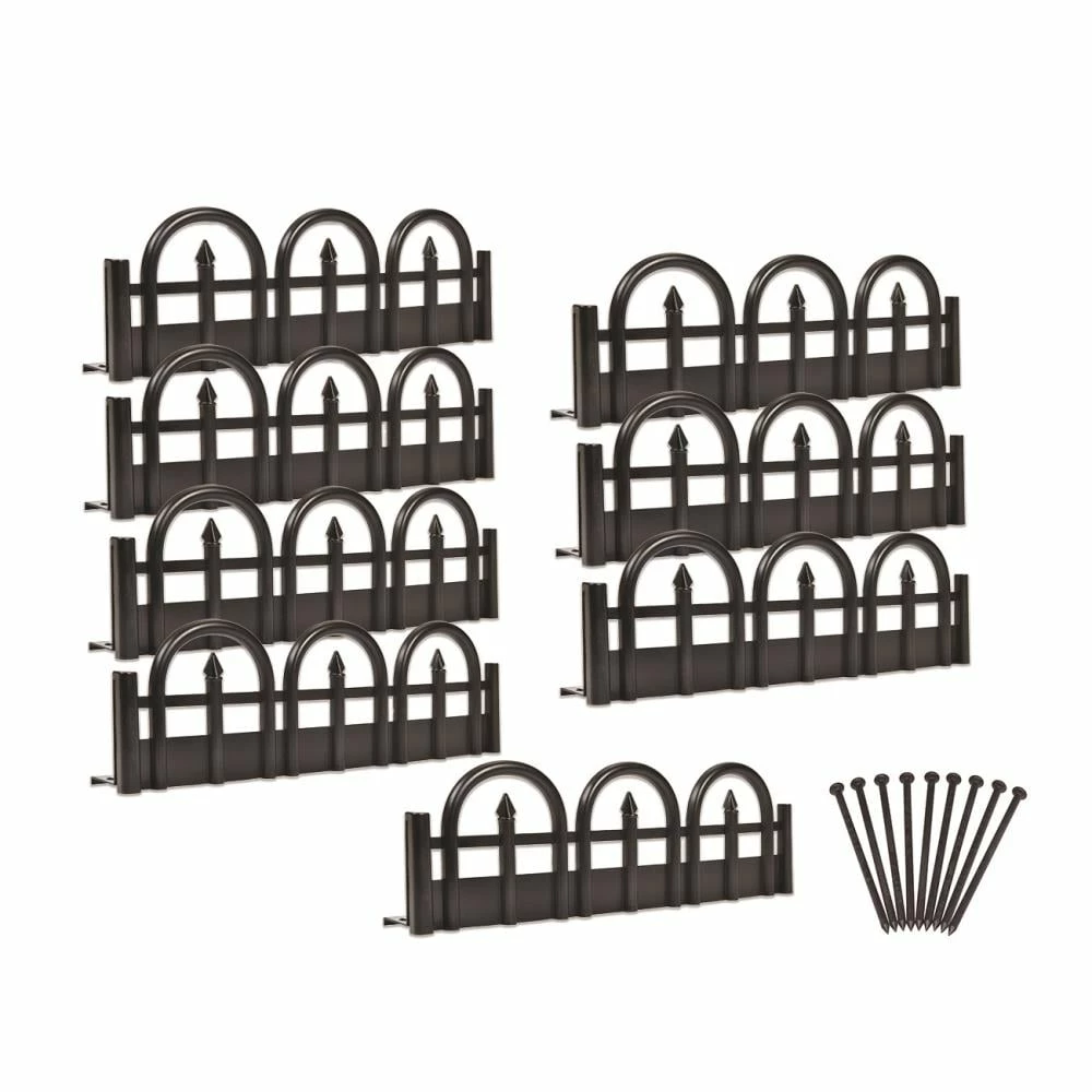 EasyFlex 8-Pack 10-ft Black Plastic Landscape Edging Bundle 1 EasyFlex 8-Pack 10-ft Black Plastic Landscape Edging Bundle