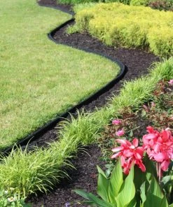 Rubberific 4-ft Black Rubber Landscape Edging Section 23 Rubberific 4-ft Black Rubber Landscape Edging Section -Landscaping Online Outlet 42245088