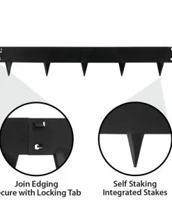 IRONRIDGE 5-Pack Black Landscape edging section 11 IRONRIDGE 5-Pack Black Landscape edging section -Landscaping Online Outlet 42352146