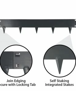 IRONRIDGE 5-Pack Slate Landscape edging section 9 IRONRIDGE 5-Pack Slate Landscape edging section -Landscaping Online Outlet 42352561