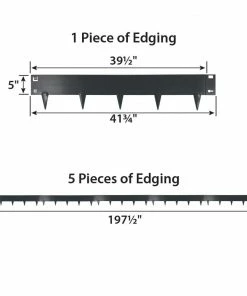 IRONRIDGE 5-Pack Slate Landscape edging section 10 IRONRIDGE 5-Pack Slate Landscape edging section -Landscaping Online Outlet 42352563