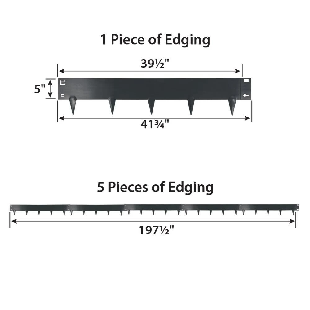 IRONRIDGE 5-Pack Slate Landscape edging section 5 IRONRIDGE 5-Pack Slate Landscape edging section - Image 5