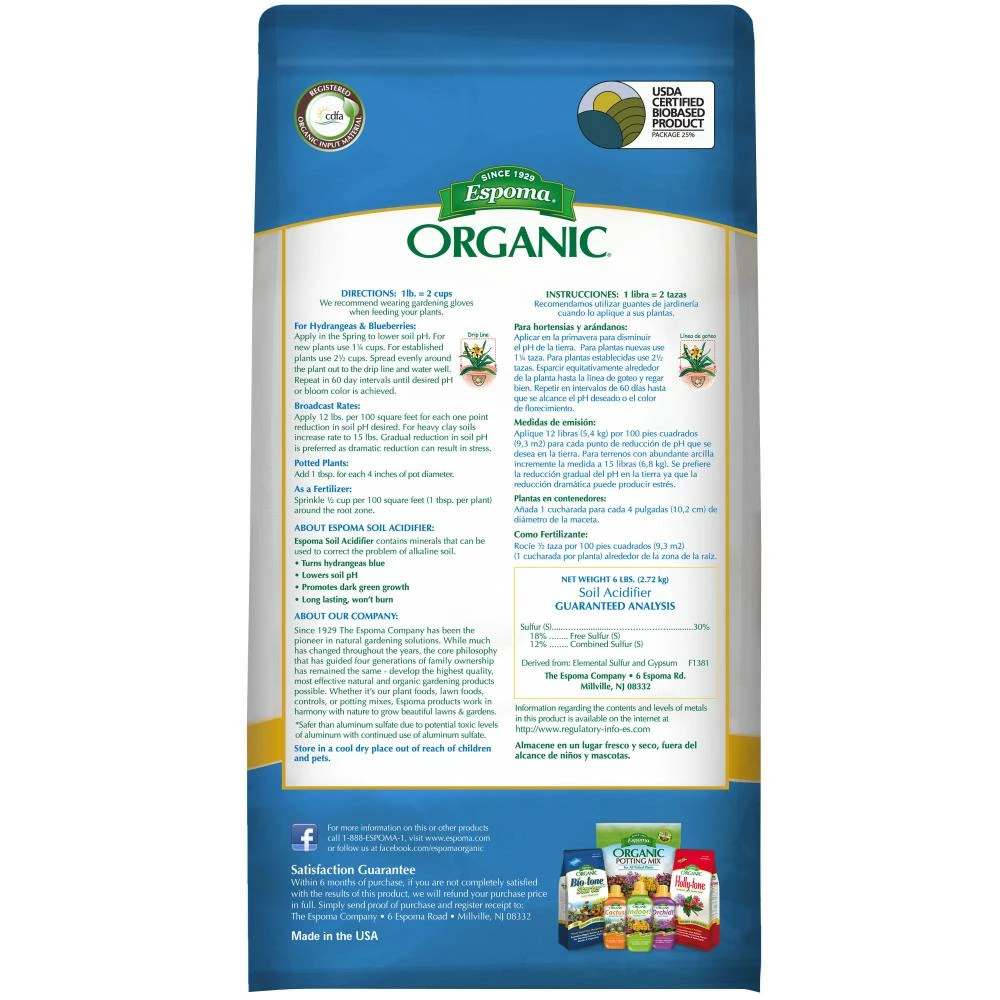 Espoma Soil & Soil Amendments Soil Acidifier Organic Ph Balancer 2 Espoma Soil & Soil Amendments Soil Acidifier Organic Ph Balancer - Image 2