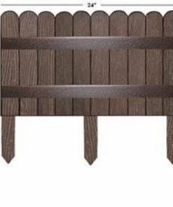 Style Selections Edging Whiskey Scalloped Fence