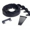 EasyFlex 2.5 in. x 20 ft. Scallop Black Woodgrain No-Dig Edging Kit