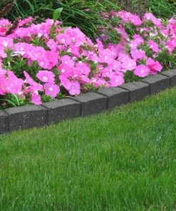 Multy Home Castle Stone Garden Border 4-ft Grey Rubber Landscape Edging Section 11 Multy Home Castle Stone Garden Border 4-ft Grey Rubber Landscape Edging Section -Landscaping Online Outlet 44079711